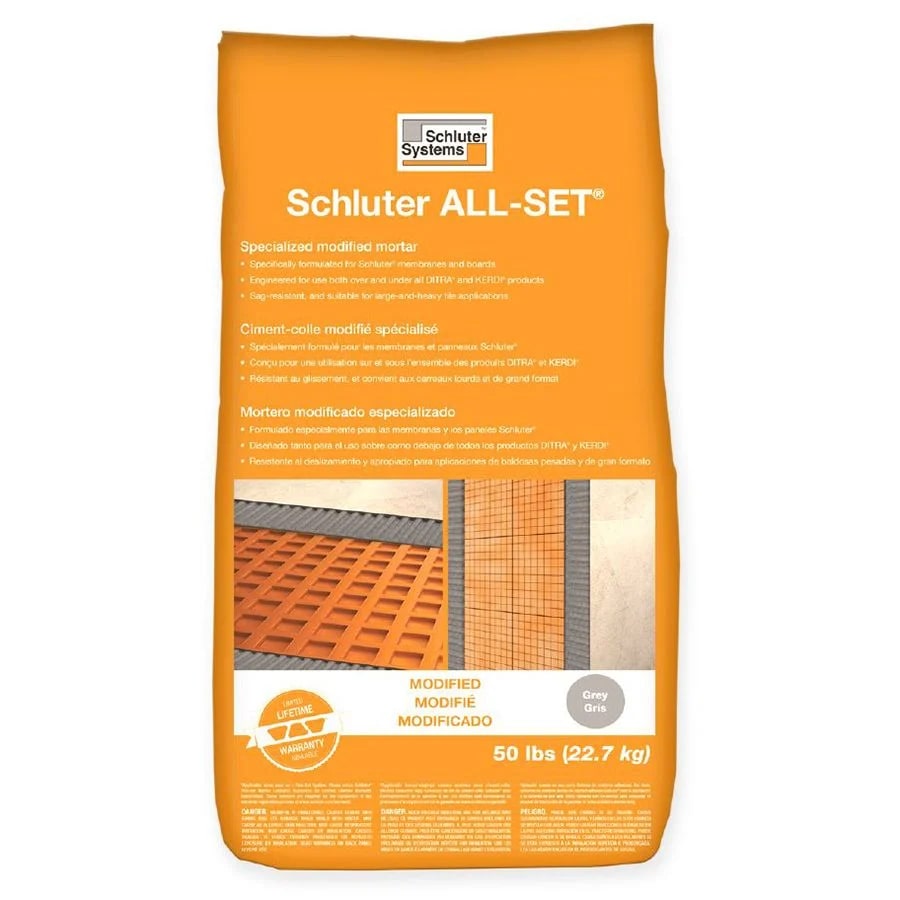 Schluter - Ciment-Colle all-Set modifié spécialisé