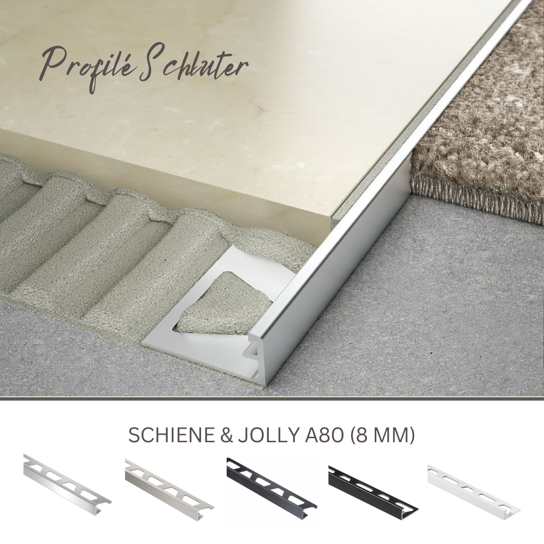A80 schiene & jolly - Profilé schluter