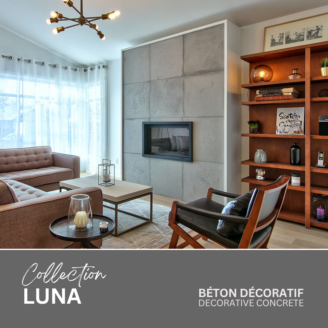 Luna - Béton mural décoratif
