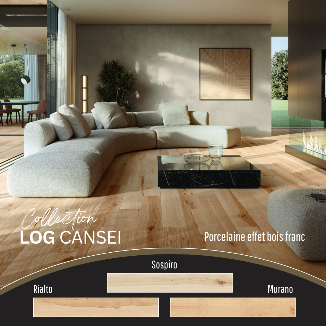 Log cansei collection - ceramic wood look