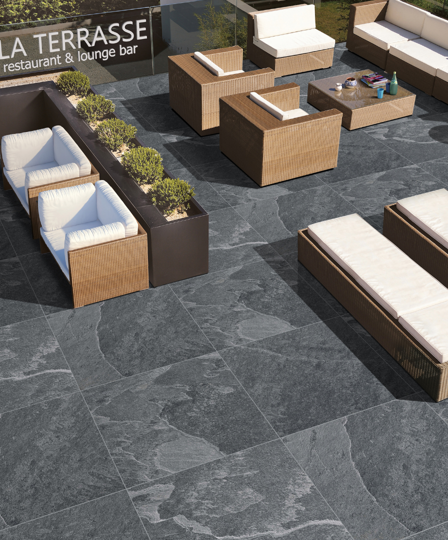Ayers collection - ceramic slate look (nero)
