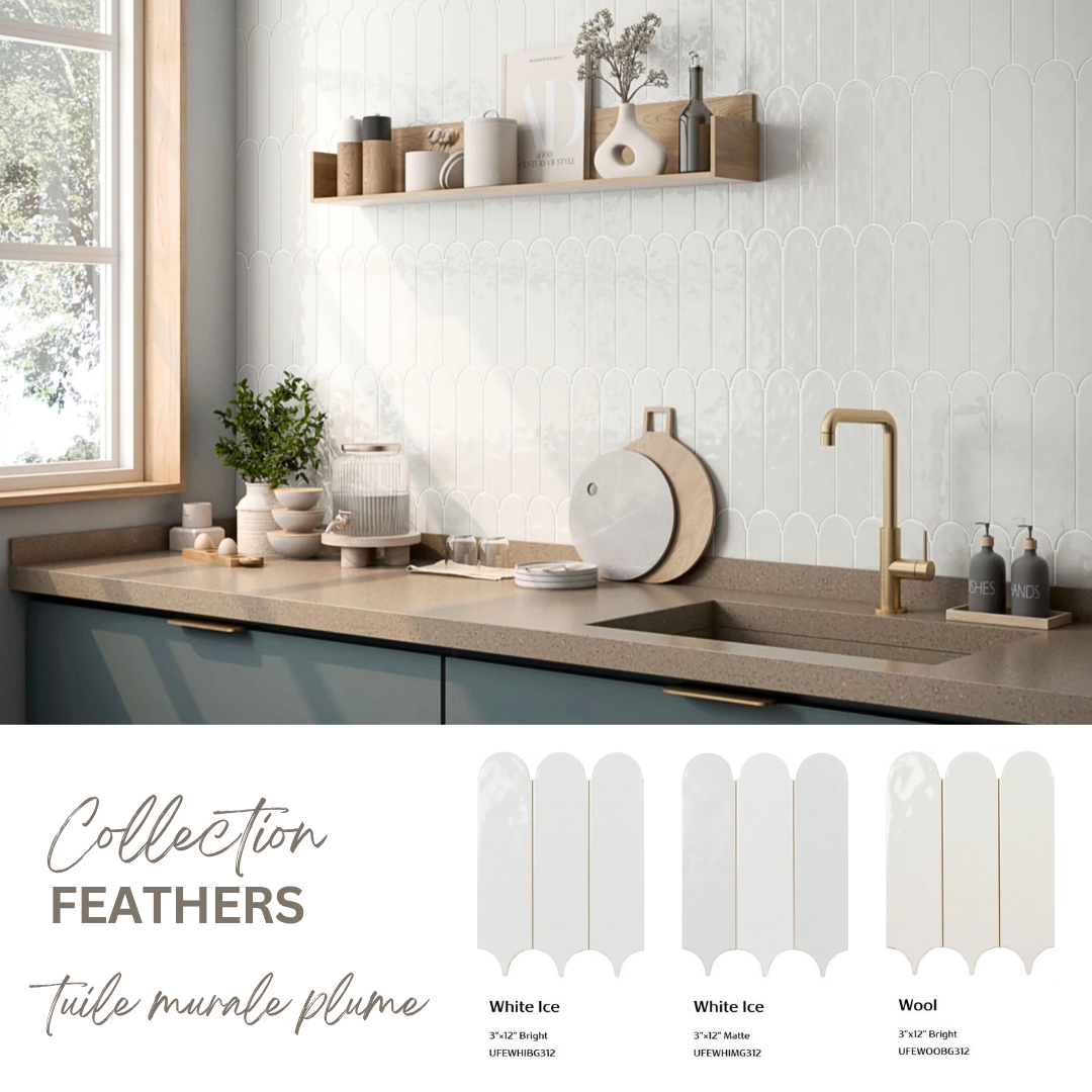 Feathers collection - Tuile murale 3x12