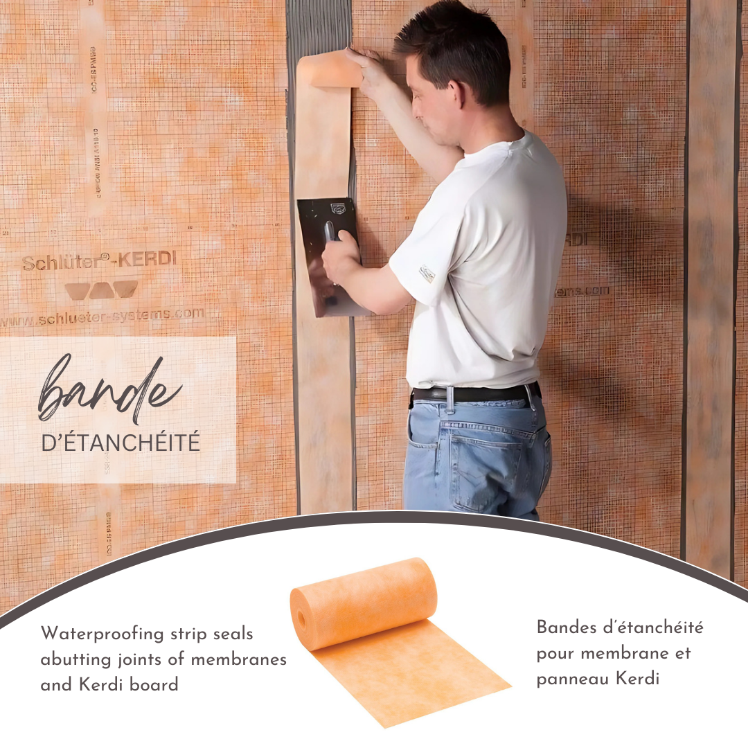 Schluter collection - waterproofing strip seal kerdi