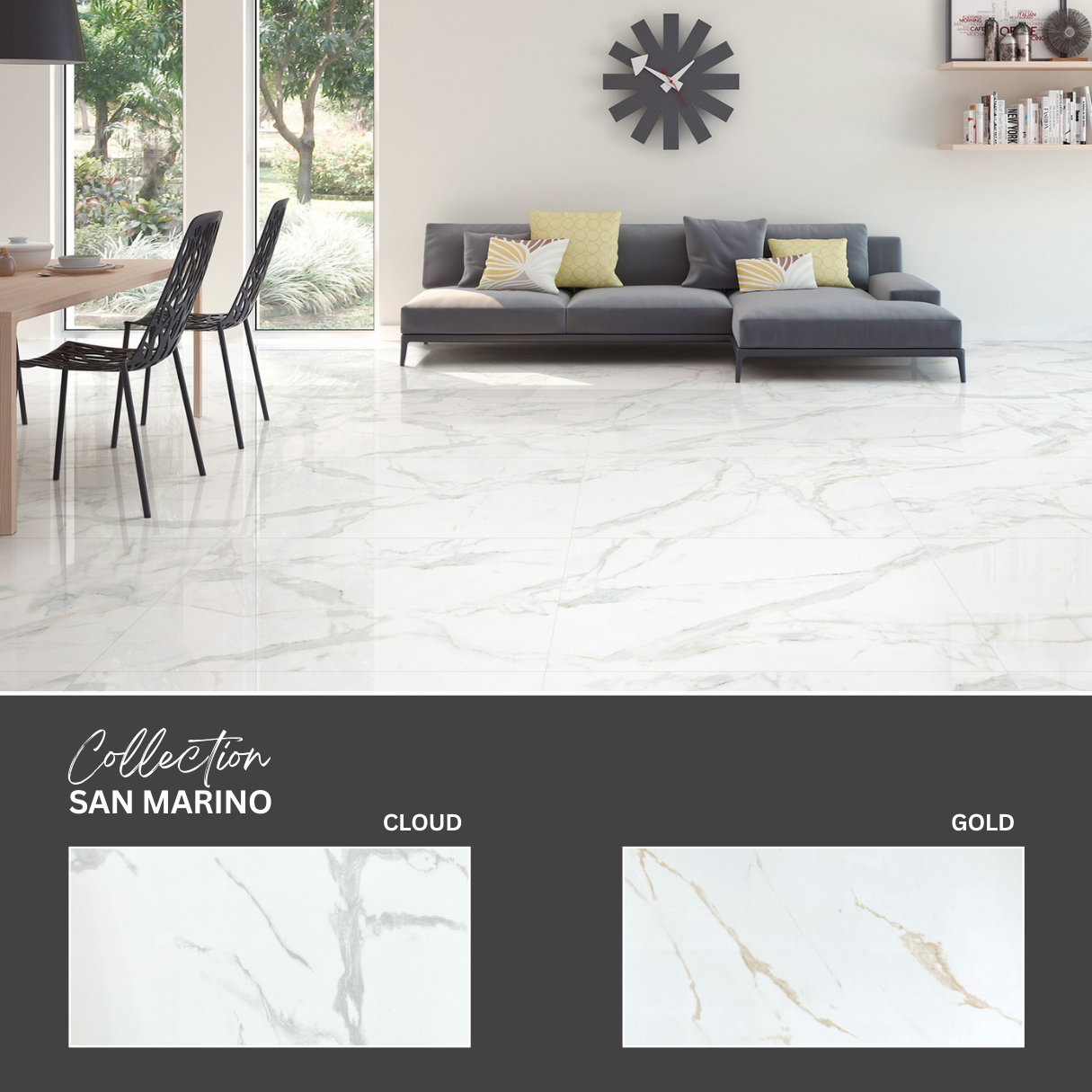 San marino collection - ceramic marble look