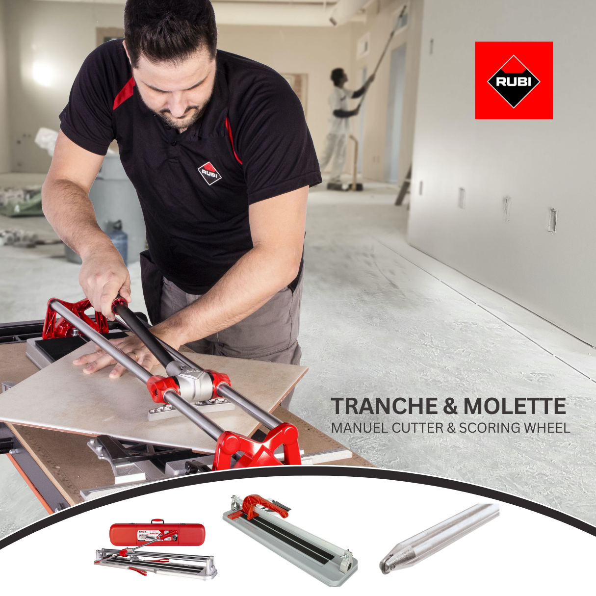 Rubi tile manuel cutter & scoring wheel