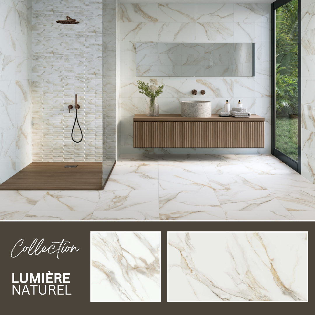 Lumiere collection - céramique effet marbre