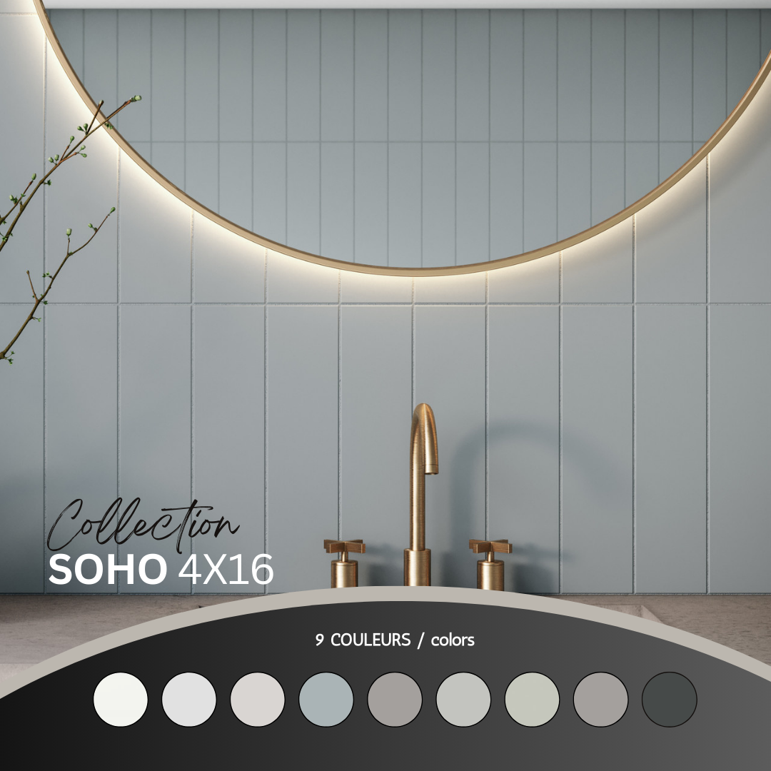 Soho collection - tuile murale 4x16