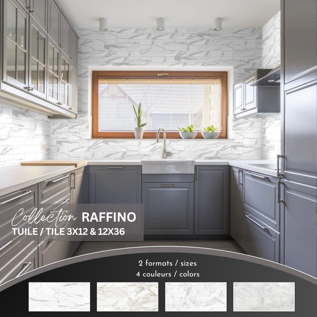 Raffino collection - ceramic marble look