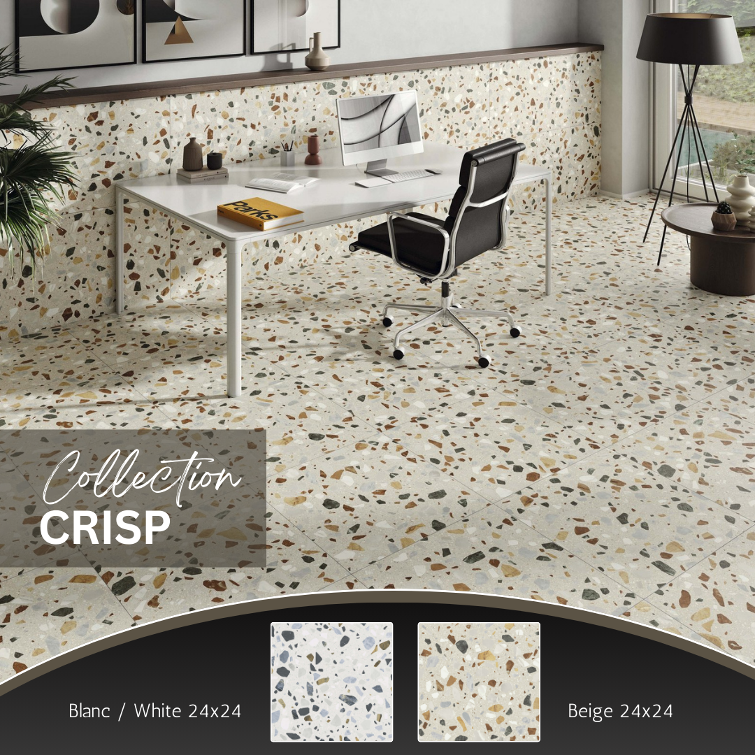 Crisp terrazzo collection - ceramic terrazzo look