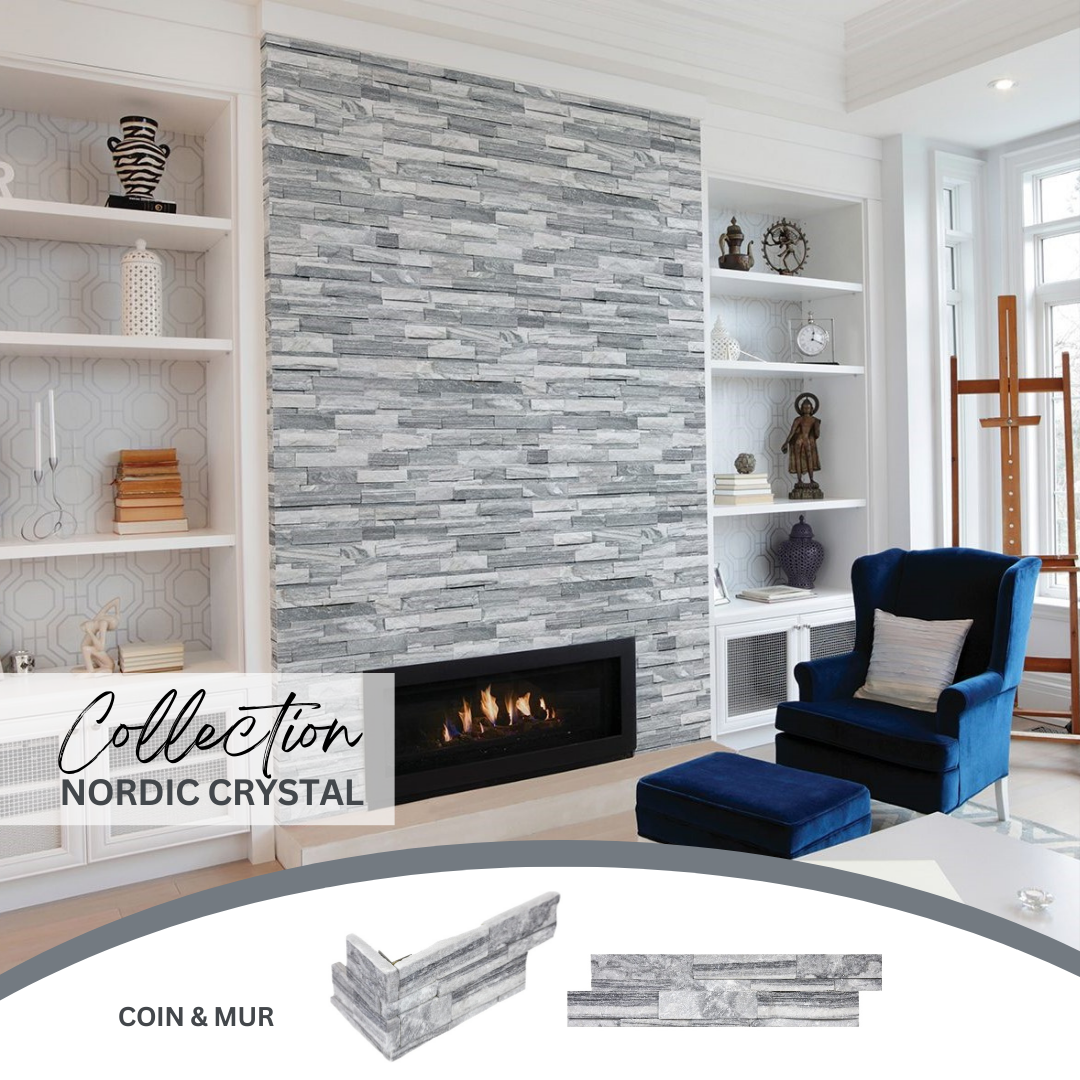 Ledger stone collection - pierre murale nordic crystal