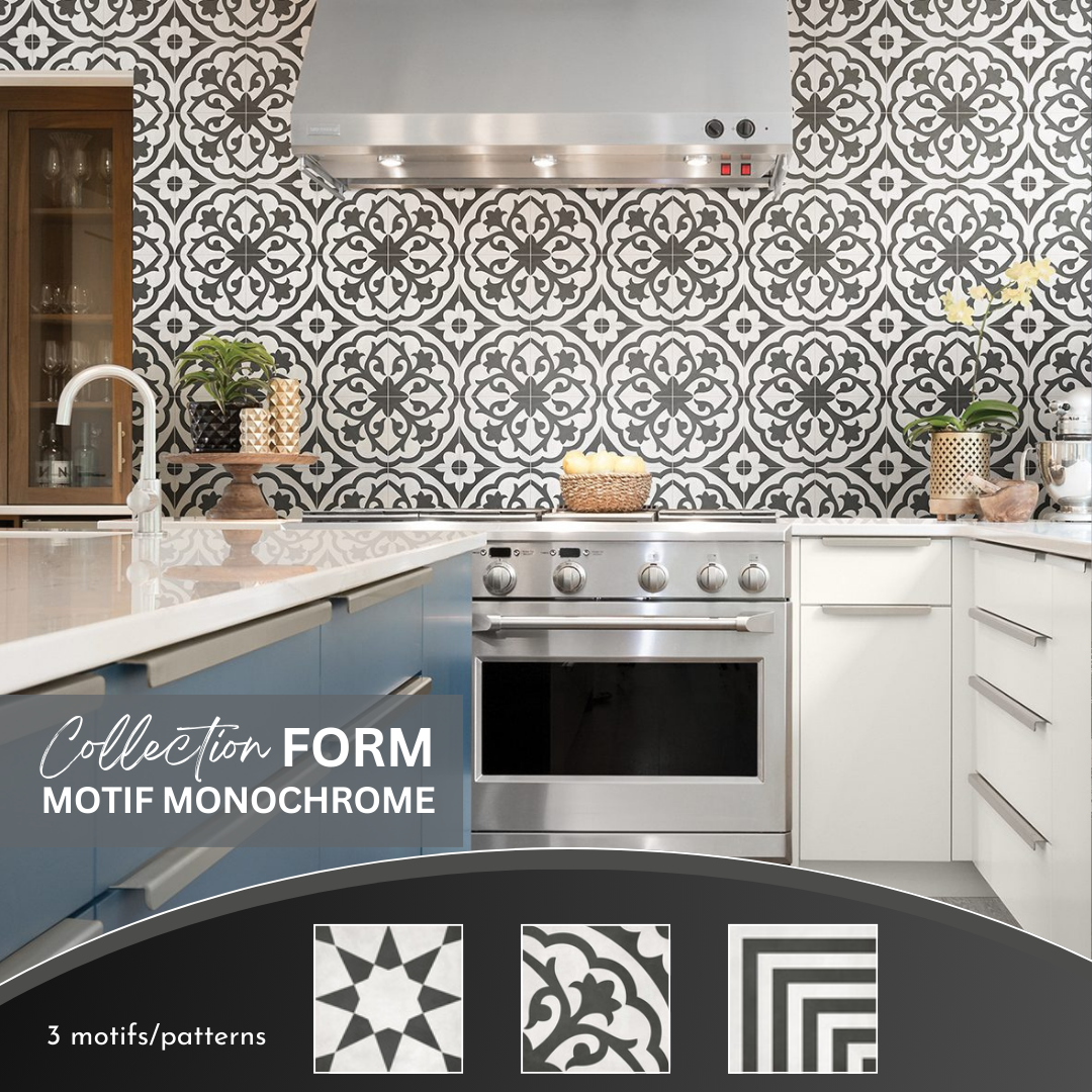 Form collection - monochrome pattern tile