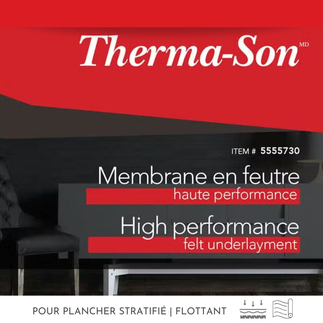 Membrane therma-son pour plancher stratifié