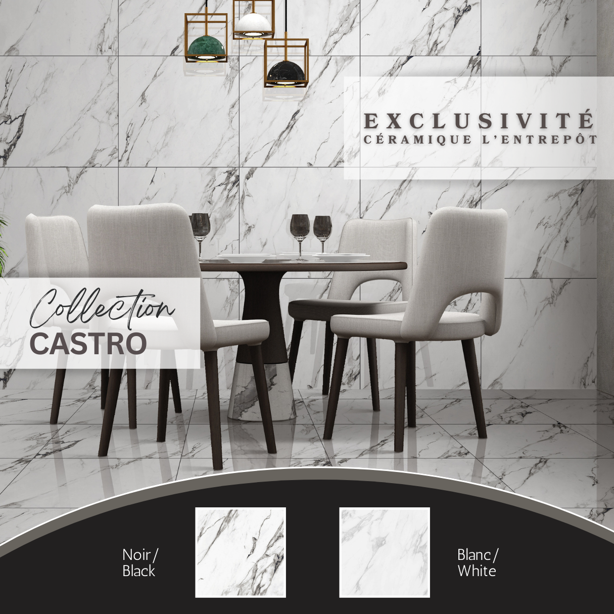 Castro collection - ceramic marble look