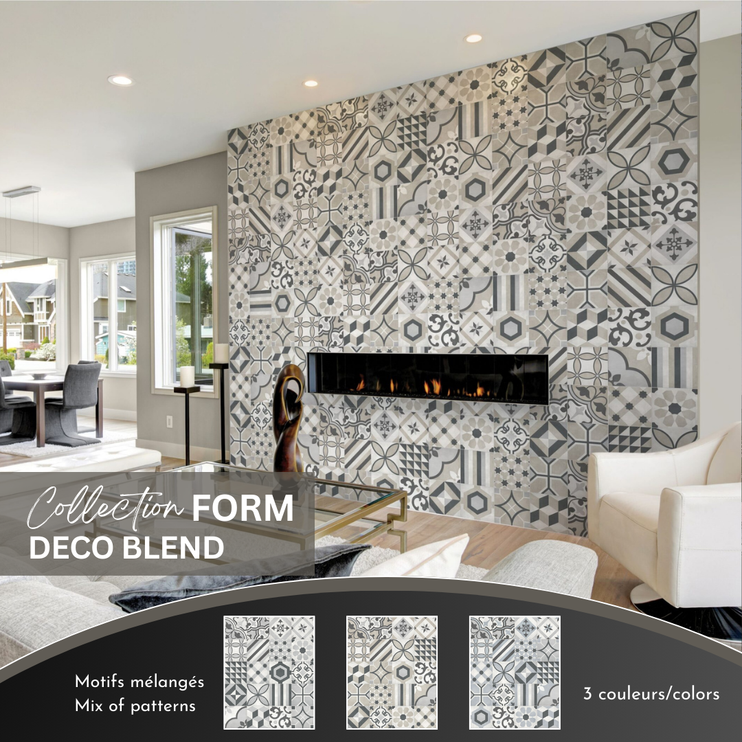 Form collection - deco blend mix pattern tile