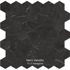 Nero Venato-2x2-hexagone