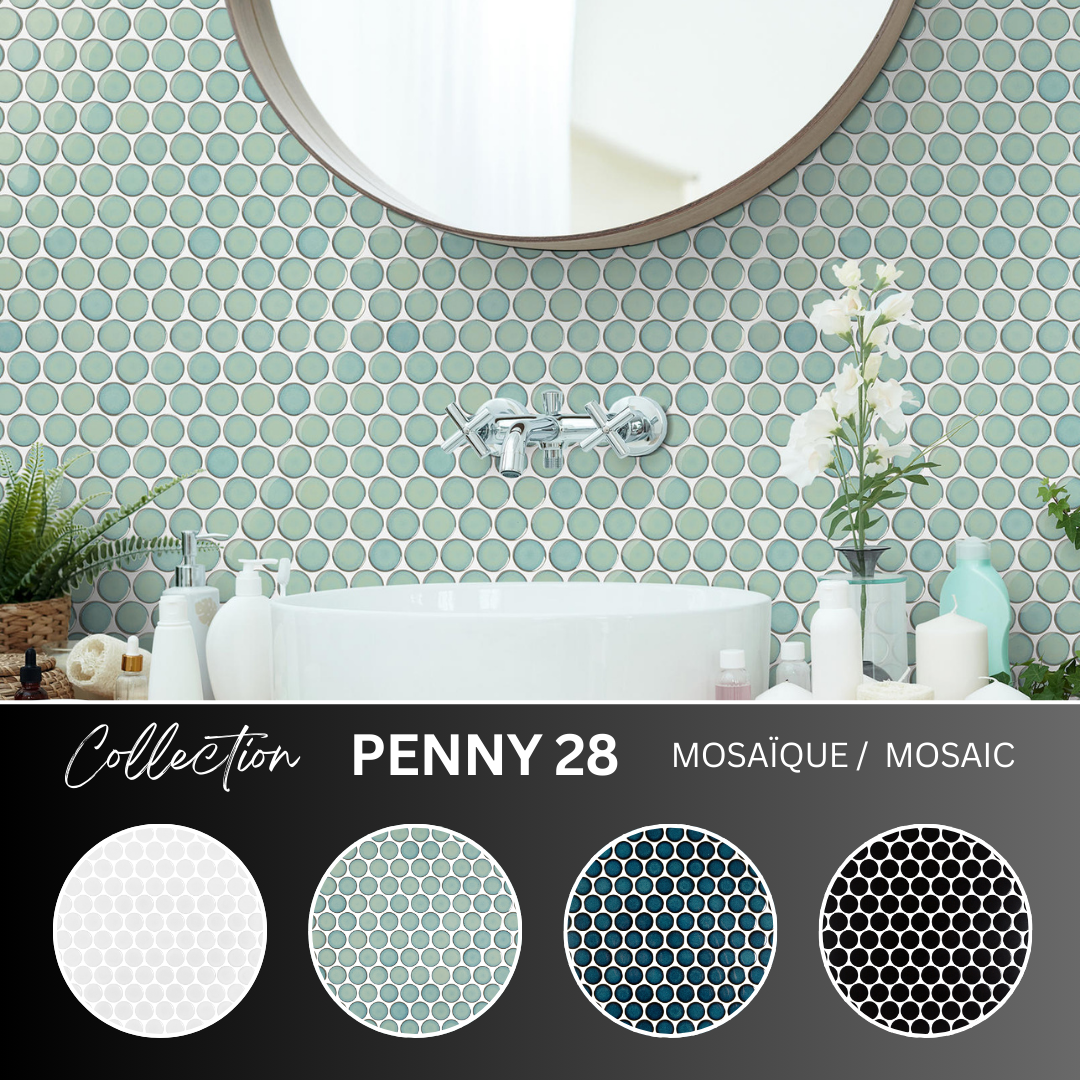 Penny 28 collection - Mosaïque ronde (1")