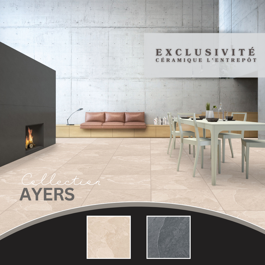 Ayers collection - Céramique effet ardoise (liquidation)