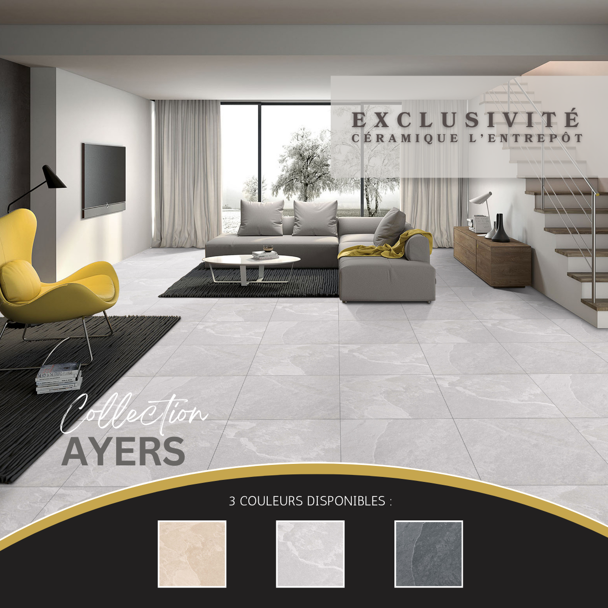 Ayers collection - ceramic slate look