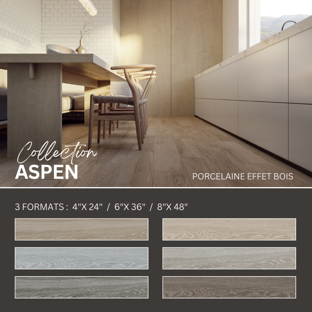Aspen collection - Céramique effet bois