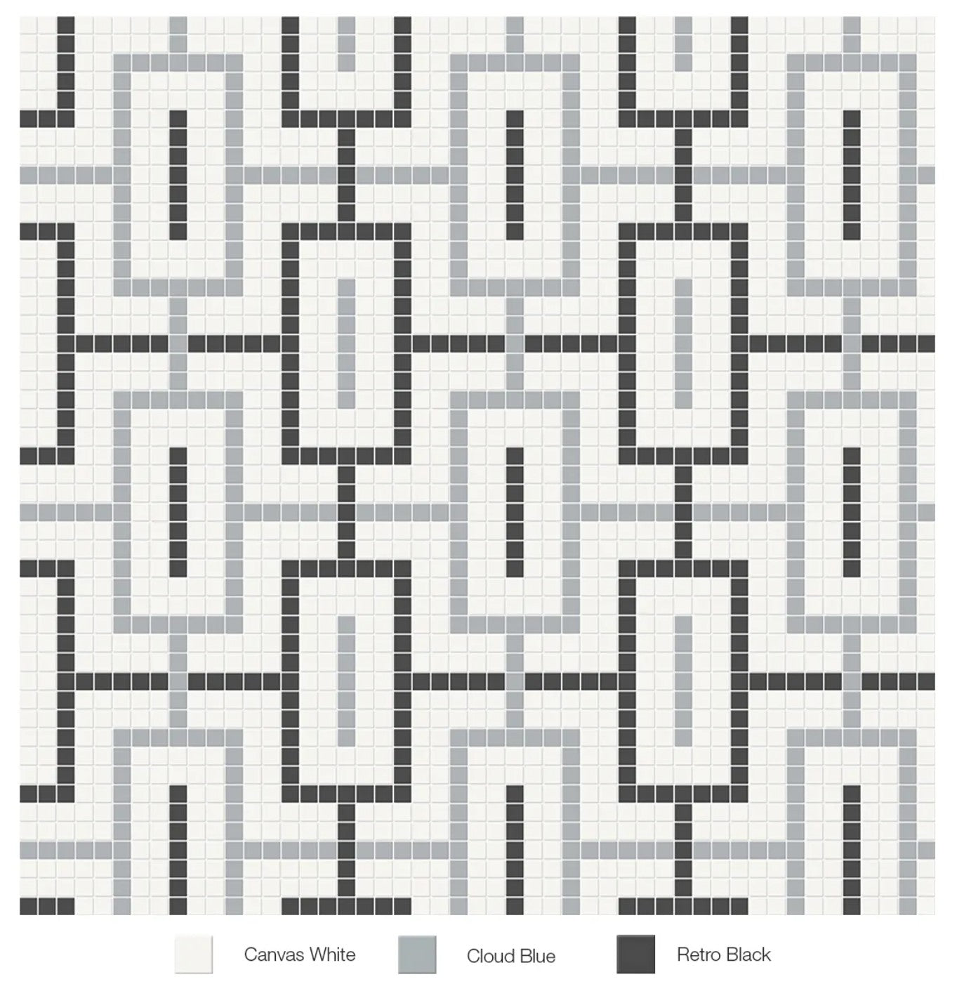 Soho collection - chain pattern mosaic