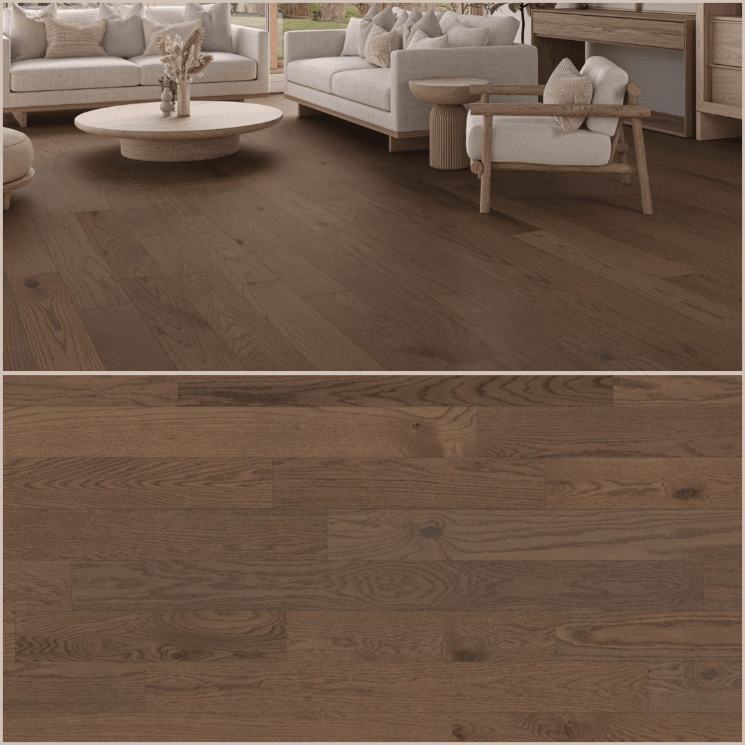 Alexandra collection - bisque oak engineered wood