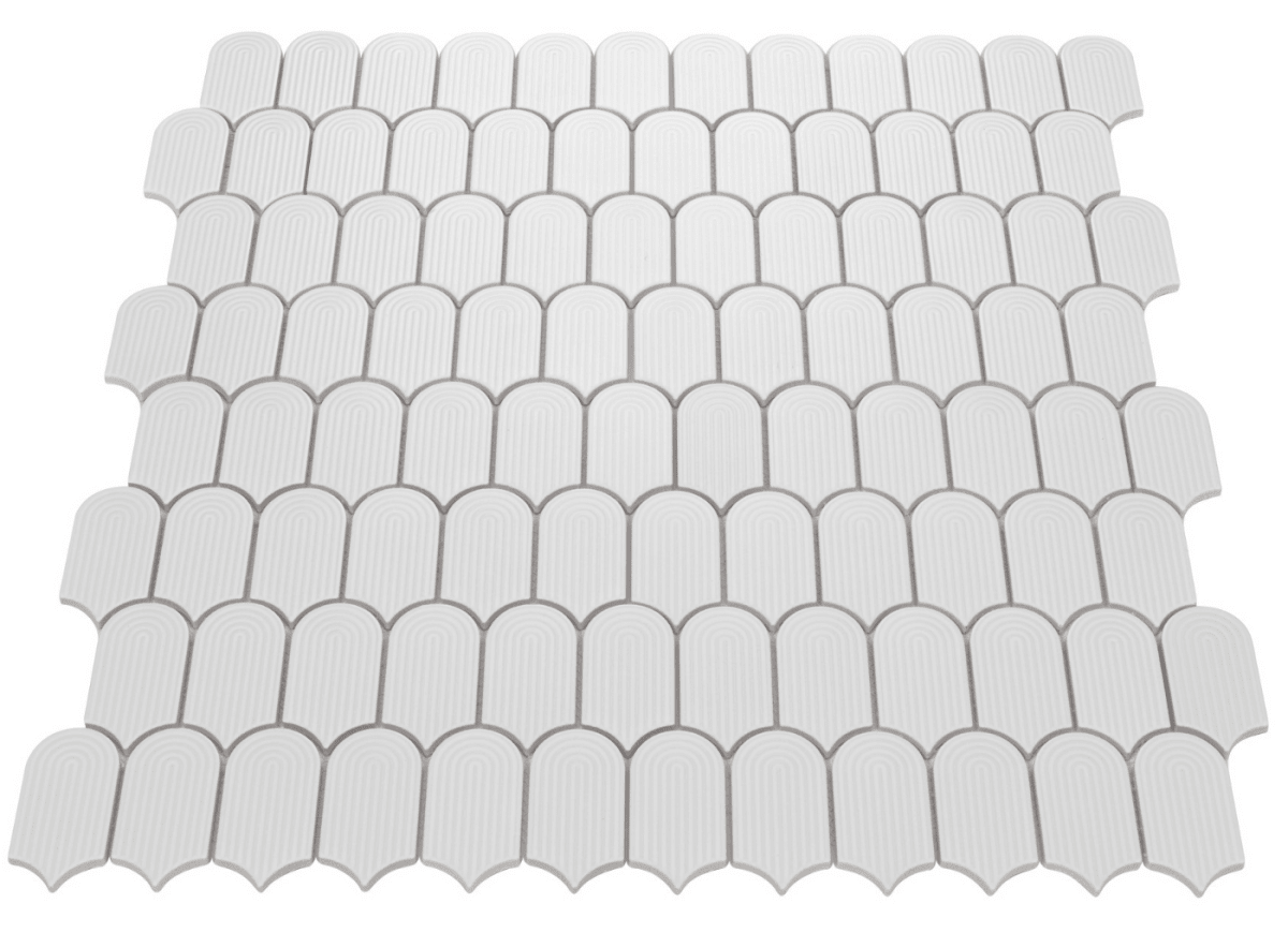 Arch deco collection - Mosaïque géométrique texturée - Céramique l'Entrepôt