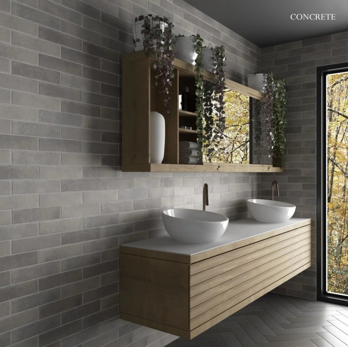 Argile collection - Tuile murale 2.5x10 - Céramique l'Entrepôt