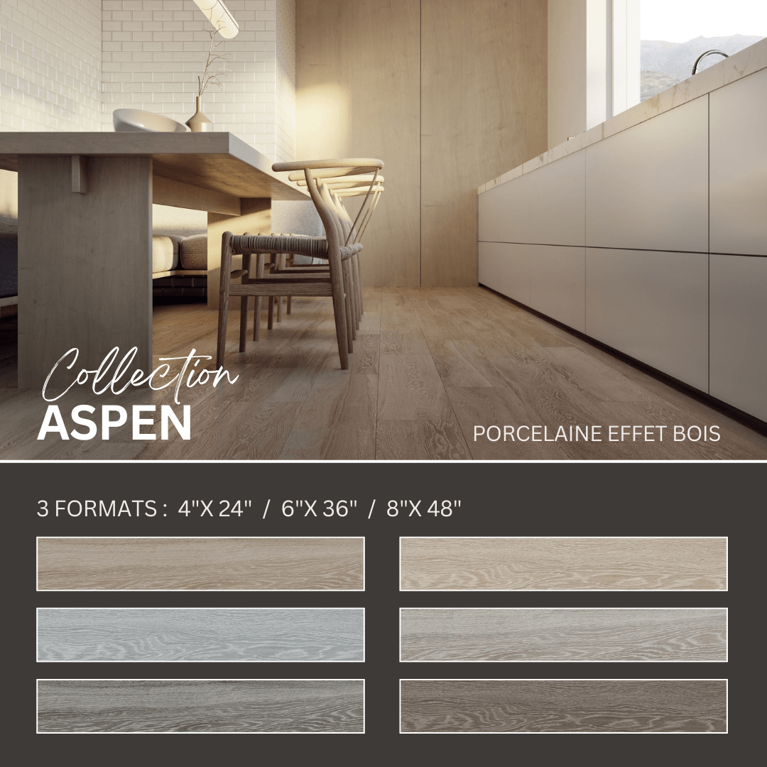 Aspen collection - ceramic wood look