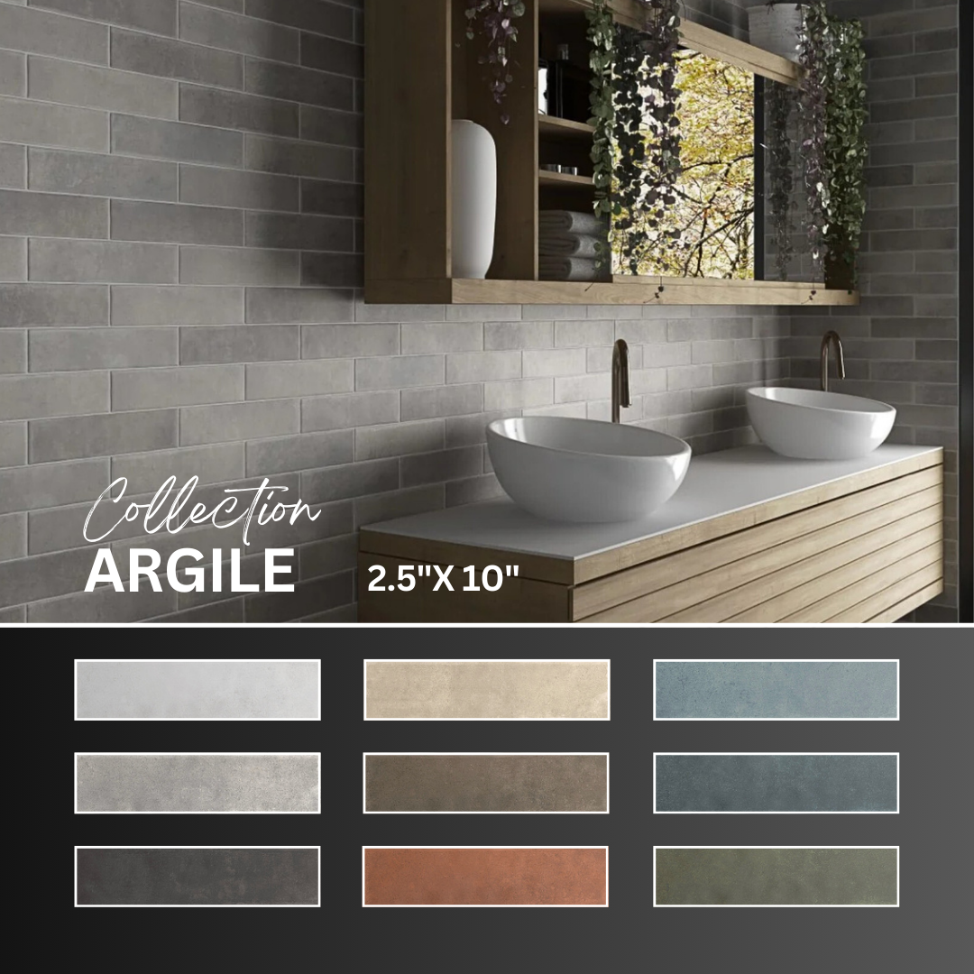 Argile collection - wall tile 2.5x10