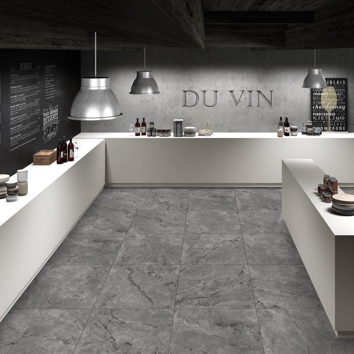 British dark collection - ceramic stone look