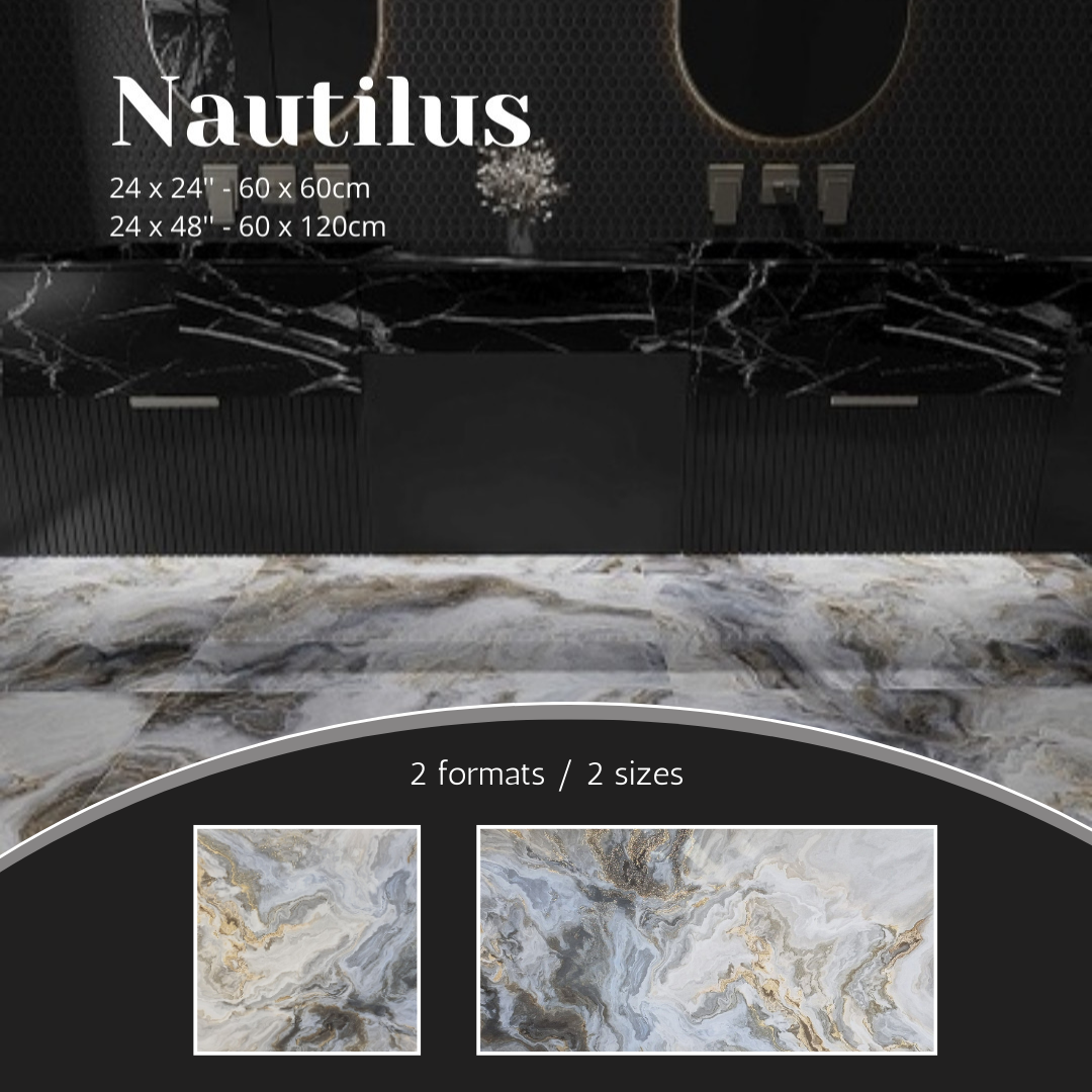 Nautilus collection - ceramic stone look