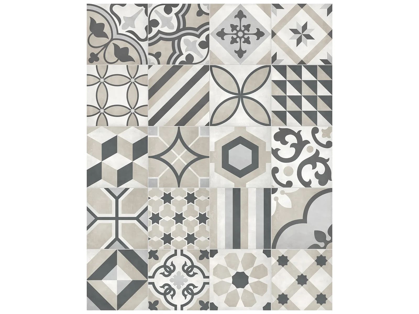 Form collection - deco blend mix pattern tile