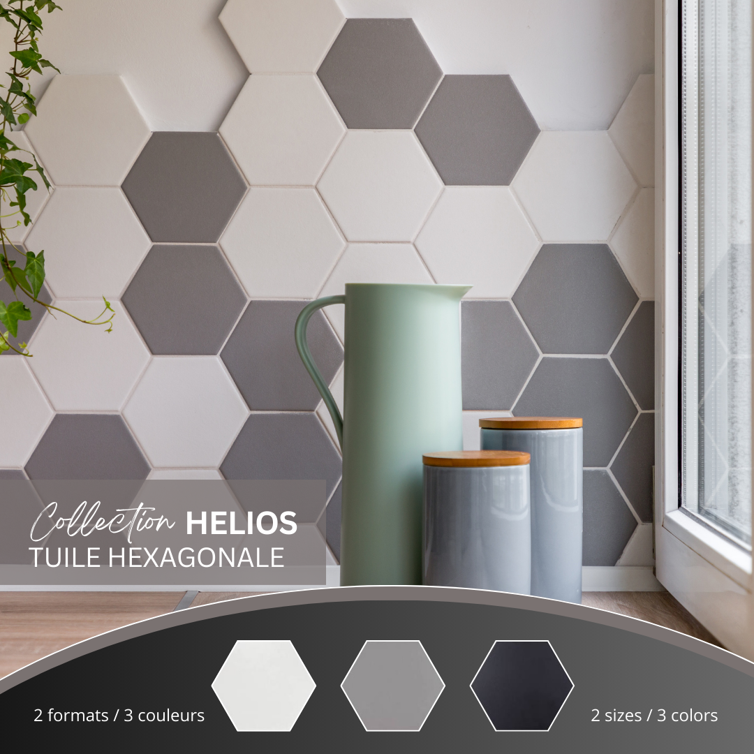 Helios collection - céramique hexagonale