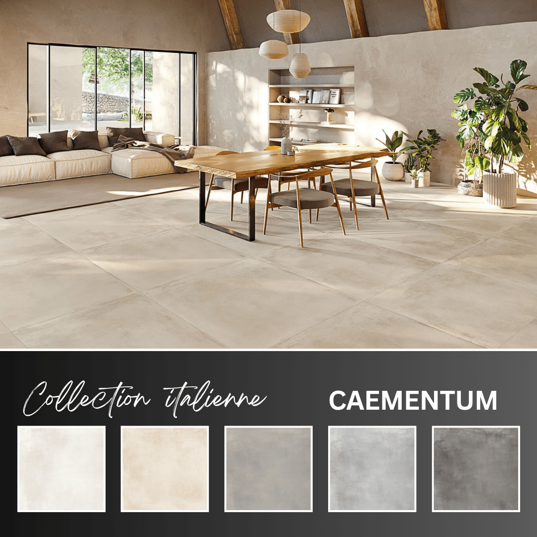 Caementum collection - ceramic concrete look