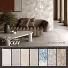 Clay collection - Céramique effet béton/argile