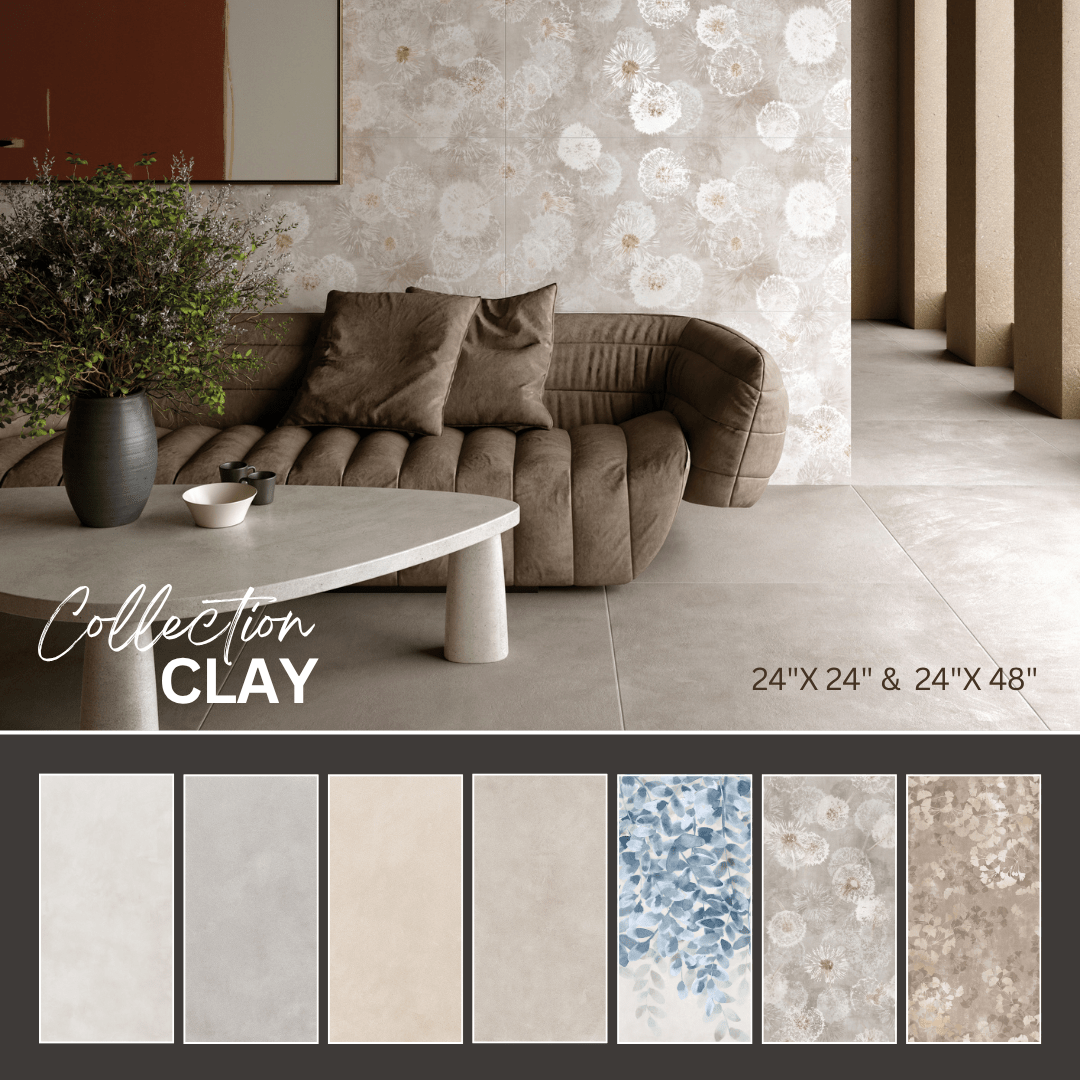 Clay collection - Céramique effet béton/argile