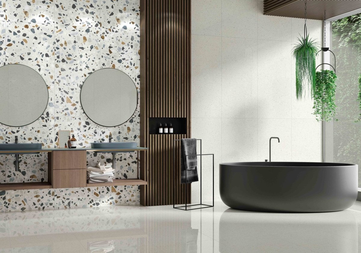 Crisp collection - Céramique effet terrazzo - Céramique l'Entrepôt