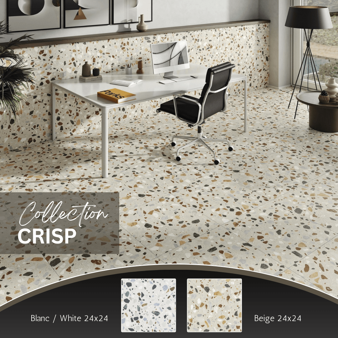 Crisp terrazzo collection - ceramic terrazzo look
