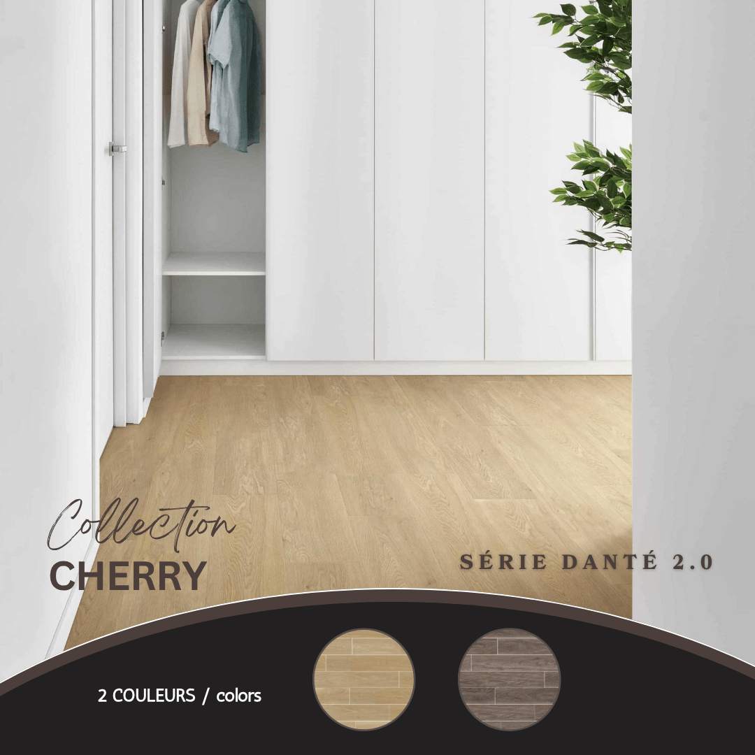 Danté 2.0 - cherry spc vinyl tile floor