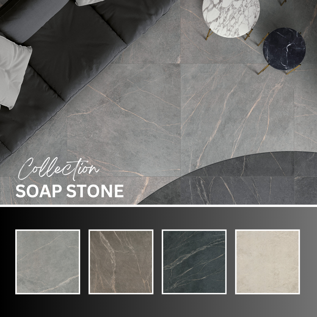 Soap stone collection - Céramique effet pierre