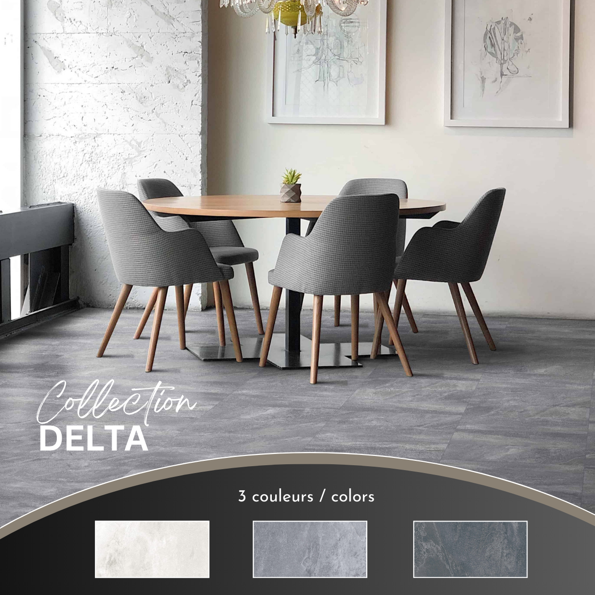 Delta collection - ceramic slate look