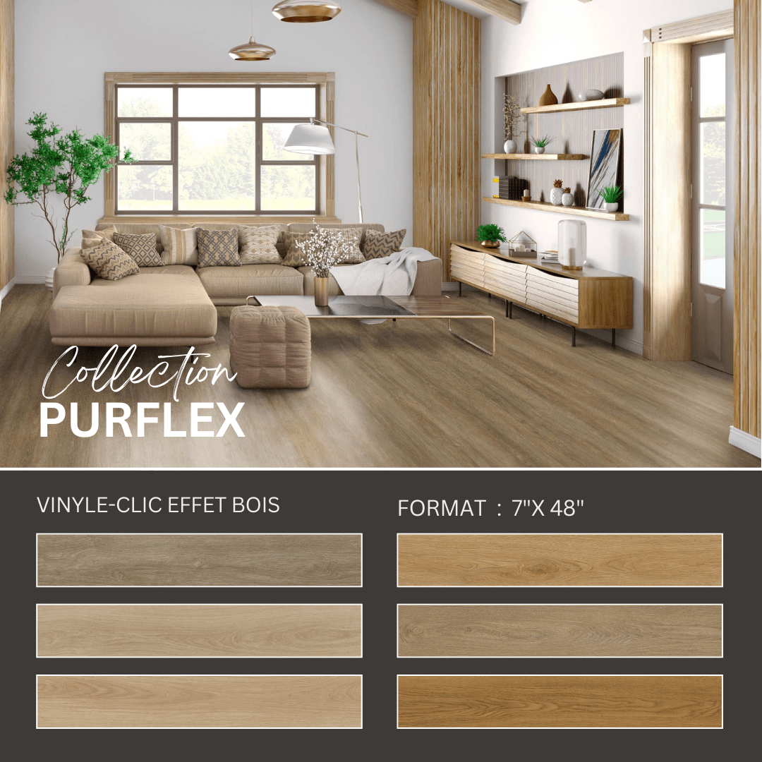 Evolution purflex - glue down lvp vinyl flooring (7x48 plank)