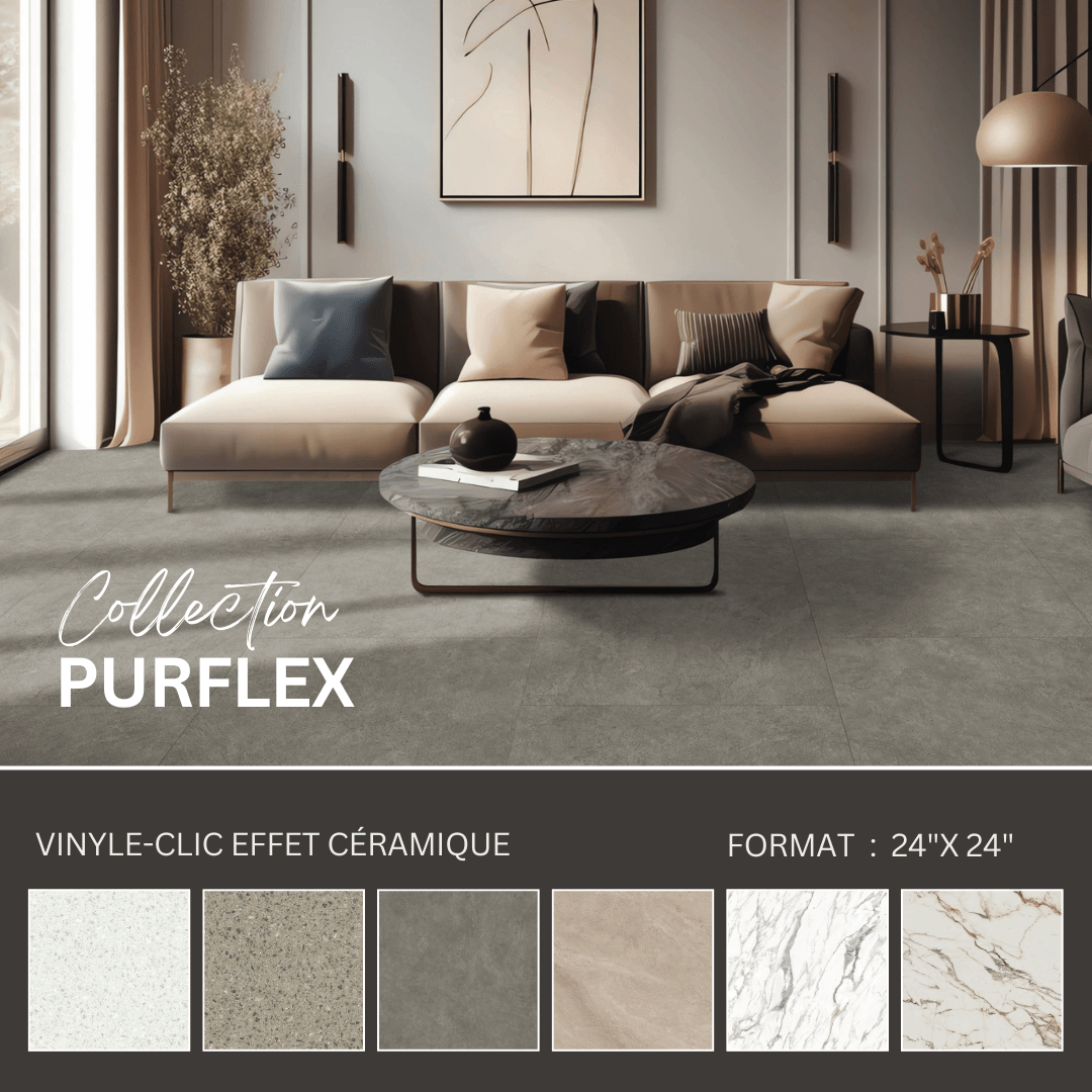 Evolution purflex - glue down lvp vinyl flooring (24x24 tile)