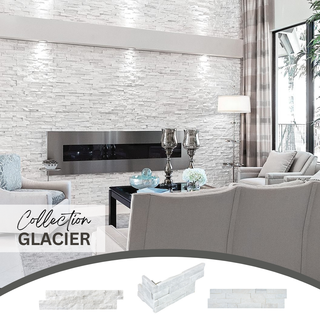 Ledger stone collection - pierre murale glacier