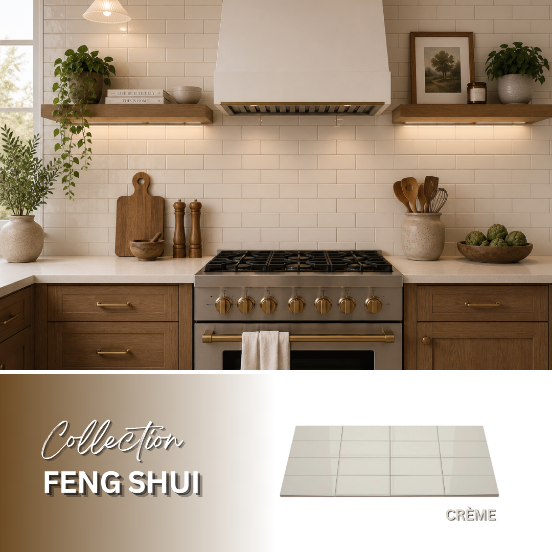 Feng shui collection - Tuile murale 3x6