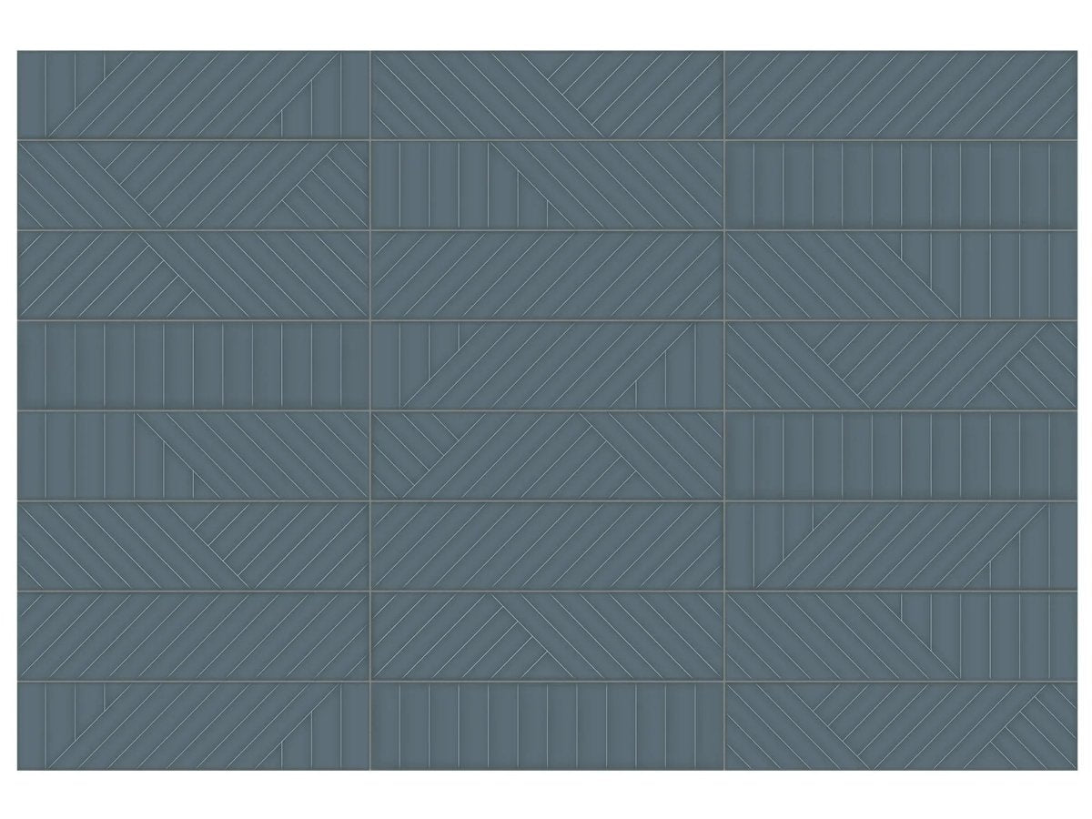 Geometra collection - Tuile murale 3x12 texturée - Céramique l'Entrepôt
