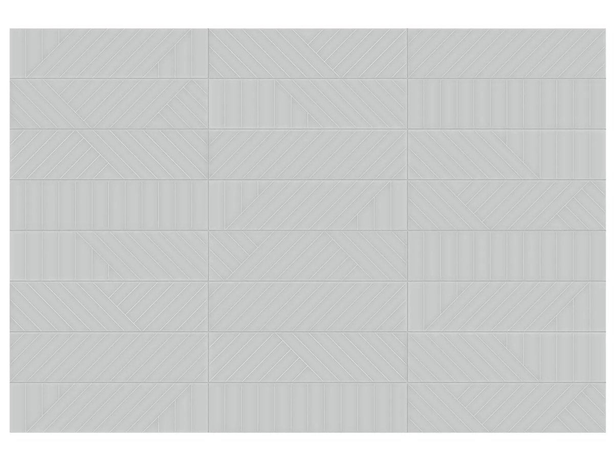 Geometra collection - Tuile murale 3x12 texturée - Céramique l'Entrepôt