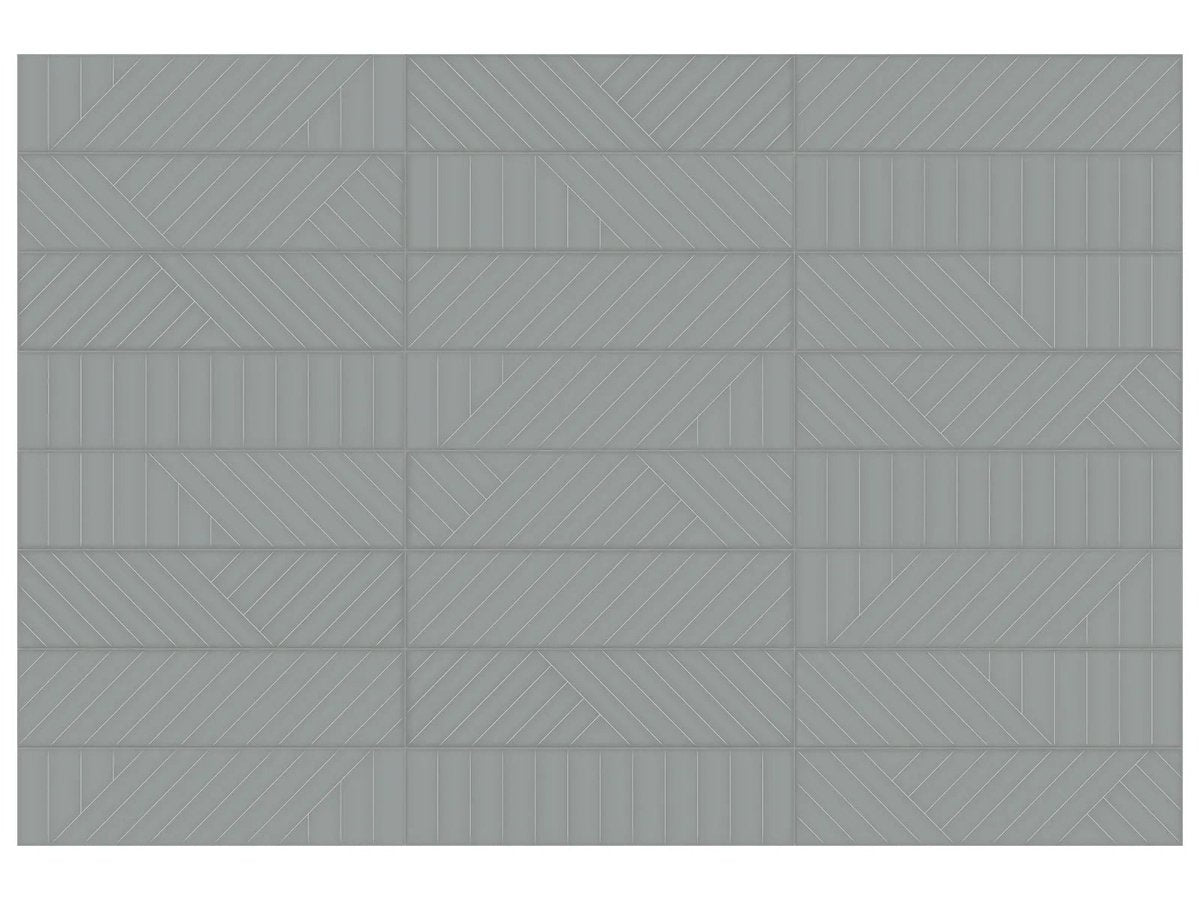 Geometra collection - Tuile murale 3x12 texturée - Céramique l'Entrepôt