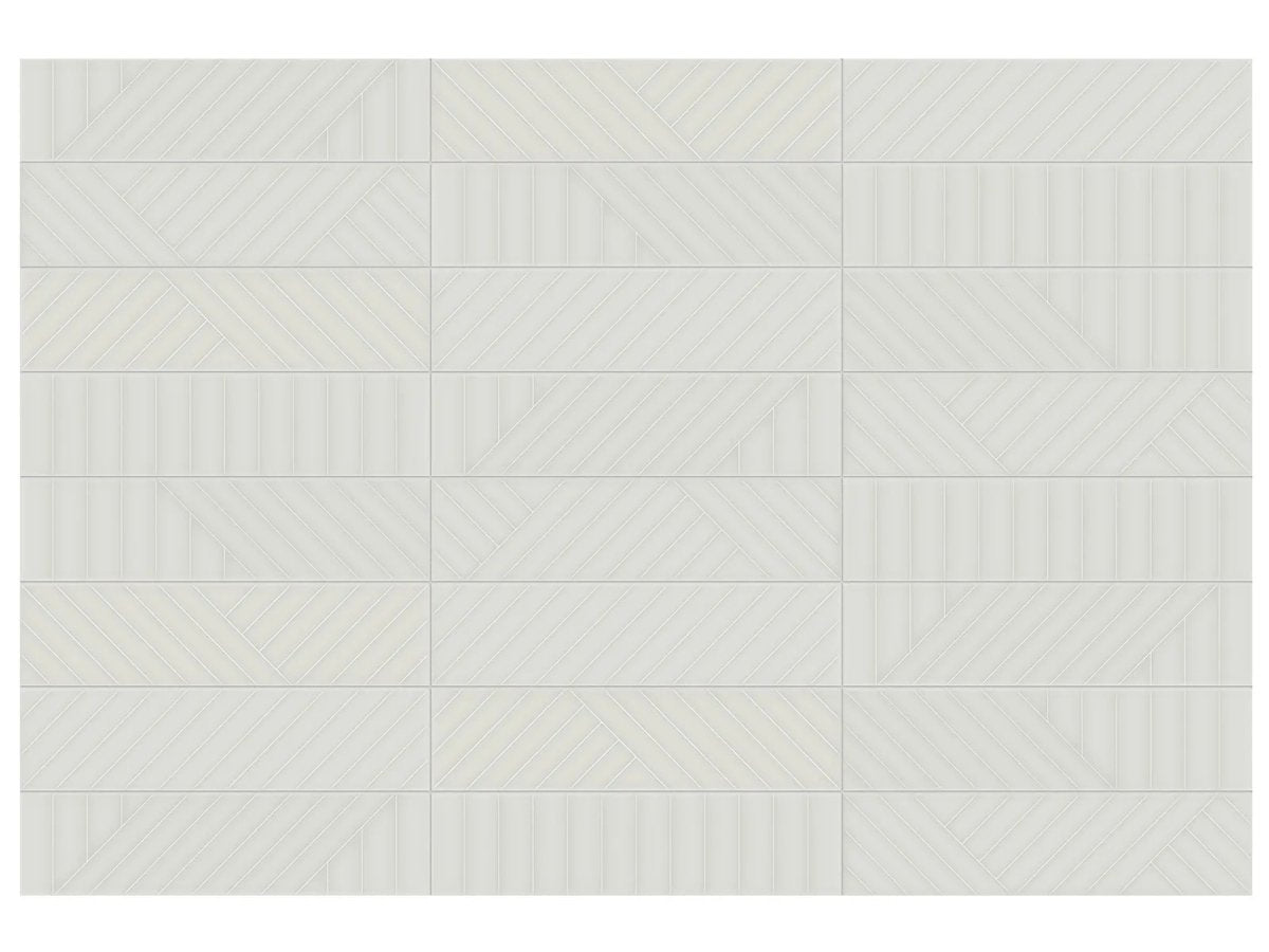 Geometra collection - Tuile murale 3x12 texturée - Céramique l'Entrepôt
