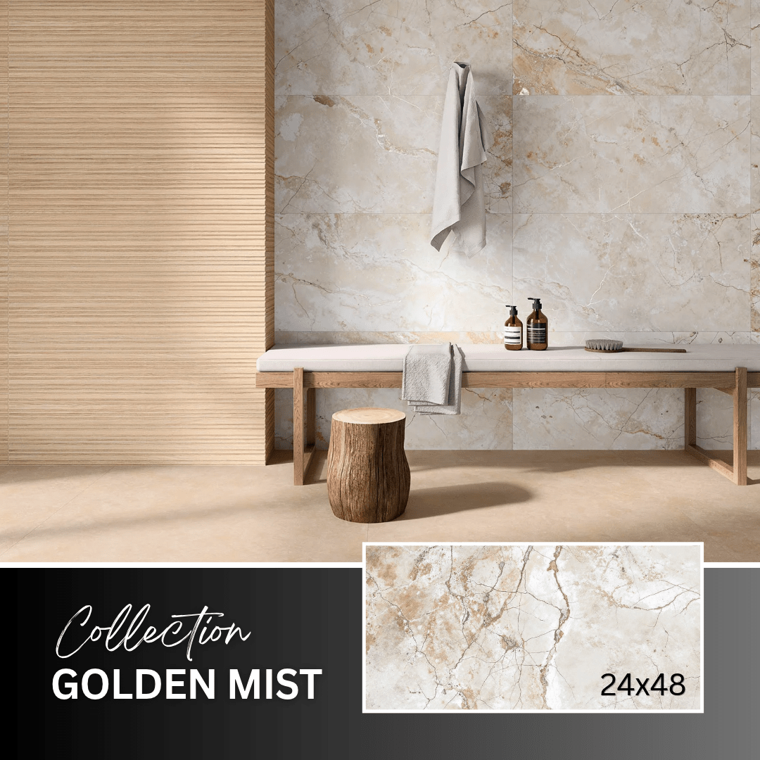 Golden mist collection - Céramique effet marbre - Céramique l'Entrepôt